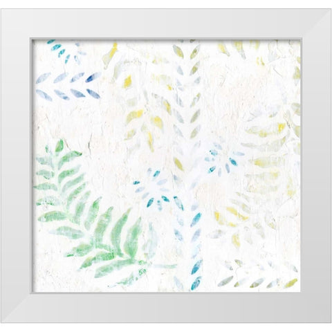 Fresco II White Modern Wood Framed Art Print by Fagalde, Jarman