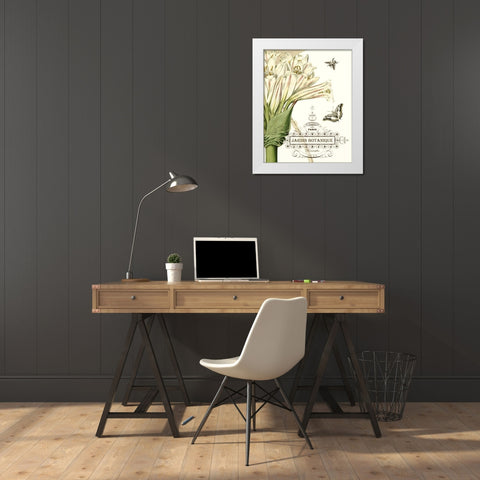 Jardin Botanique II White Modern Wood Framed Art Print by Vision Studio