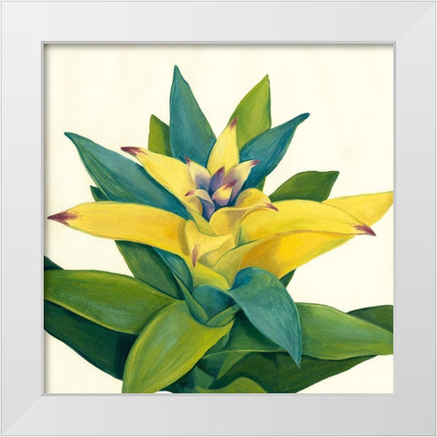 Tropical Bloom II White Modern Wood Framed Art Print by Meagher, Megan