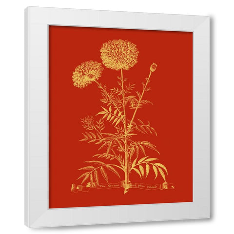 Paprika Bouquet I White Modern Wood Framed Art Print by Vision Studio