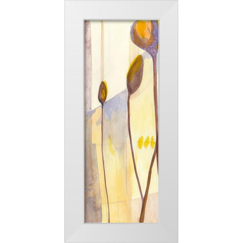 Seed Pods I White Modern Wood Framed Art Print by Goldberger, Jennifer