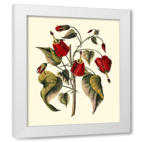 Jennas Flowers I White Modern Wood Framed Art Print by Sellier