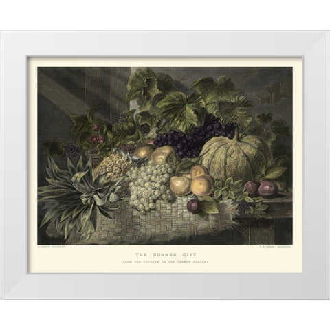 The Summer Gift White Modern Wood Framed Art Print by Lance, G.