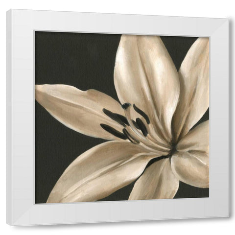 Classical Blooms III White Modern Wood Framed Art Print by Harper, Ethan