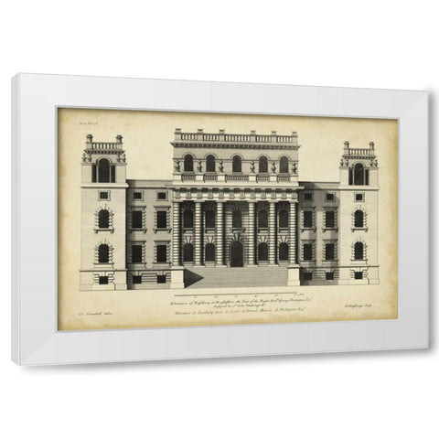 Vintage Facade VI White Modern Wood Framed Art Print by H. Hulsbergh