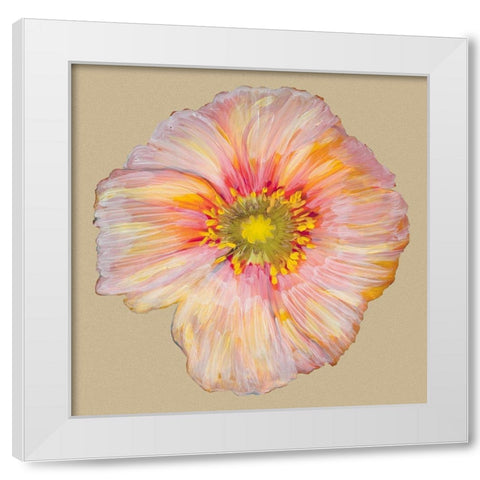 Poppy Blossom I White Modern Wood Framed Art Print by Ludwig, Alicia