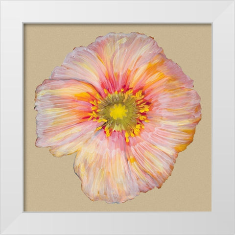 Poppy Blossom I White Modern Wood Framed Art Print by Ludwig, Alicia