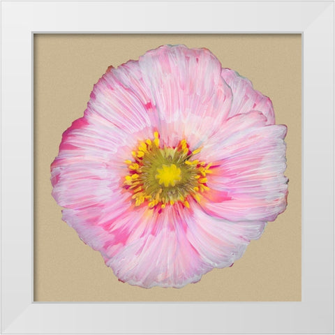 Poppy Blossom III White Modern Wood Framed Art Print by Ludwig, Alicia