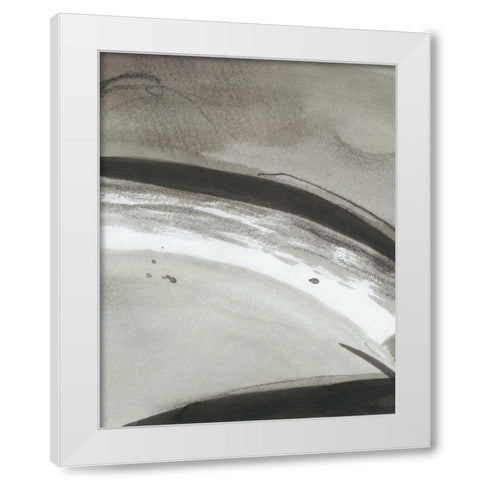 Ink Abstract III White Modern Wood Framed Art Print by Harper, Ethan