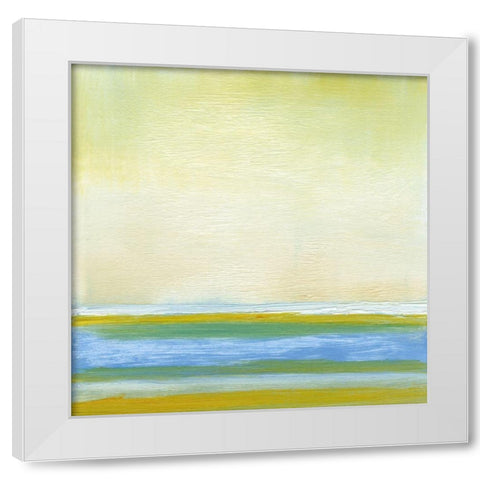 At the Beach II White Modern Wood Framed Art Print by Gordon, Sharon