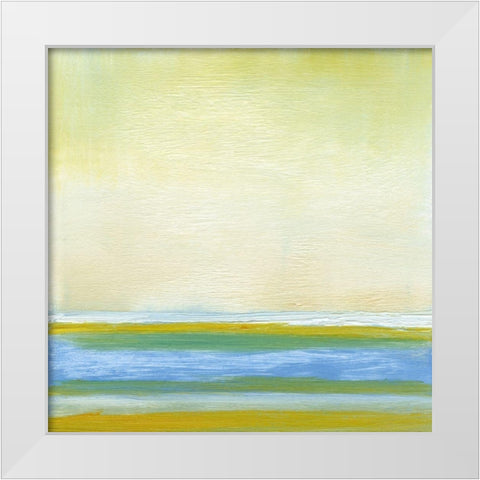 At the Beach II White Modern Wood Framed Art Print by Gordon, Sharon