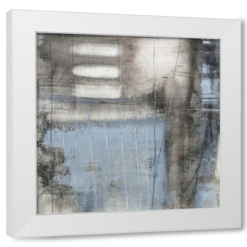 Obscured I White Modern Wood Framed Art Print by Goldberger, Jennifer