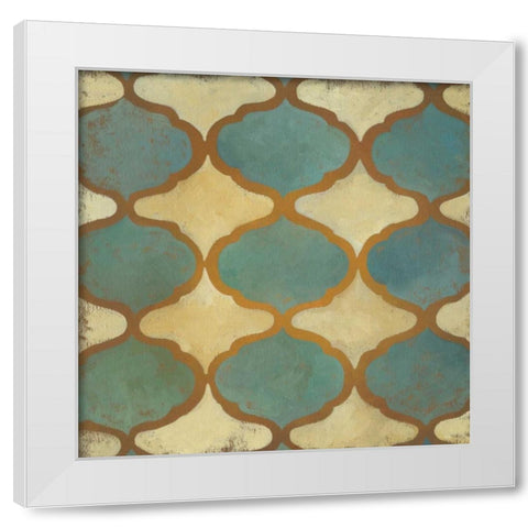 Rustic Symmetry I White Modern Wood Framed Art Print by Zarris, Chariklia