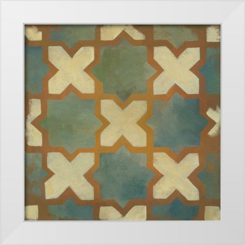 Rustic Symmetry II White Modern Wood Framed Art Print by Zarris, Chariklia