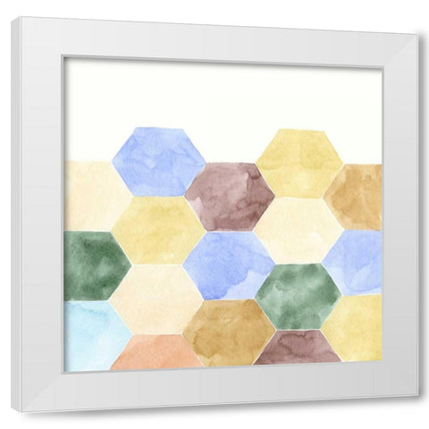 Geometric II White Modern Wood Framed Art Print by Zarris, Chariklia