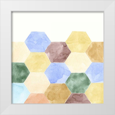 Geometric II White Modern Wood Framed Art Print by Zarris, Chariklia