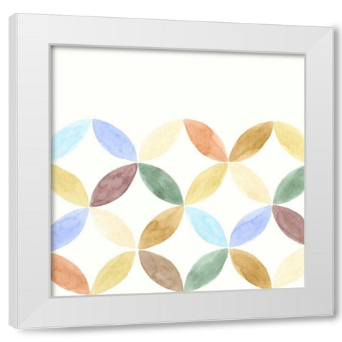 Geometric IV White Modern Wood Framed Art Print by Zarris, Chariklia