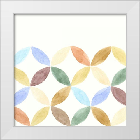 Geometric IV White Modern Wood Framed Art Print by Zarris, Chariklia