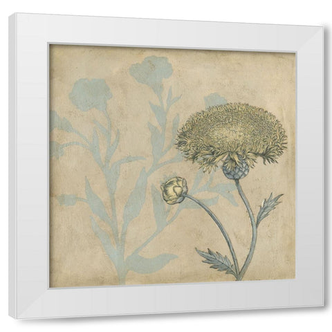 Shadow Floral II White Modern Wood Framed Art Print by Meagher, Megan