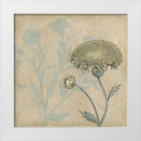 Shadow Floral II White Modern Wood Framed Art Print by Meagher, Megan