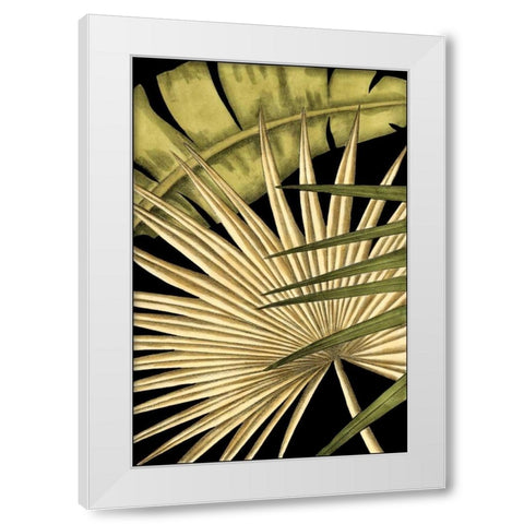 Rustic Tropical Leaves I White Modern Wood Framed Art Print by Harper, Ethan