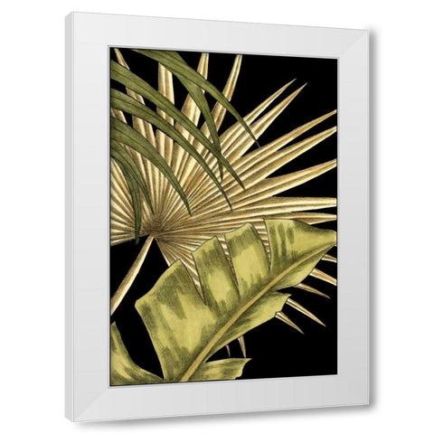 Rustic Tropical Leaves II White Modern Wood Framed Art Print by Harper, Ethan