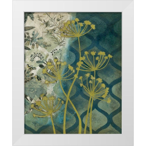 Peridot Botanical I White Modern Wood Framed Art Print by Meagher, Megan