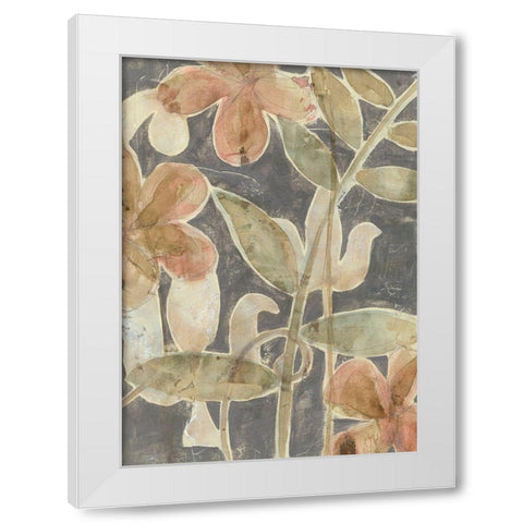 Rainforest Fresco I White Modern Wood Framed Art Print by Goldberger, Jennifer