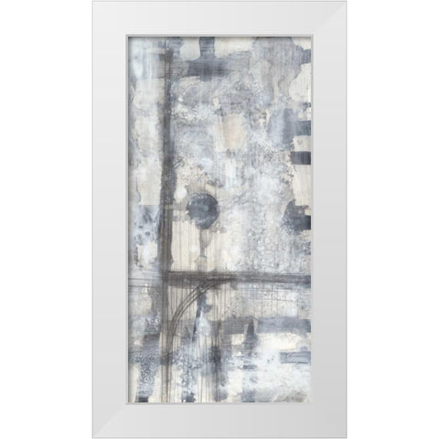 Grey Matter II White Modern Wood Framed Art Print by Goldberger, Jennifer