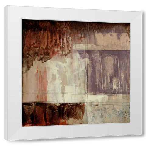 Plum Earth I White Modern Wood Framed Art Print by Goldberger, Jennifer