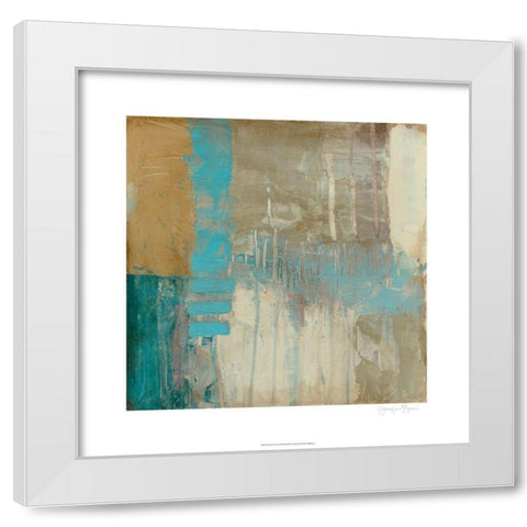 Shore I White Modern Wood Framed Art Print by Goldberger, Jennifer