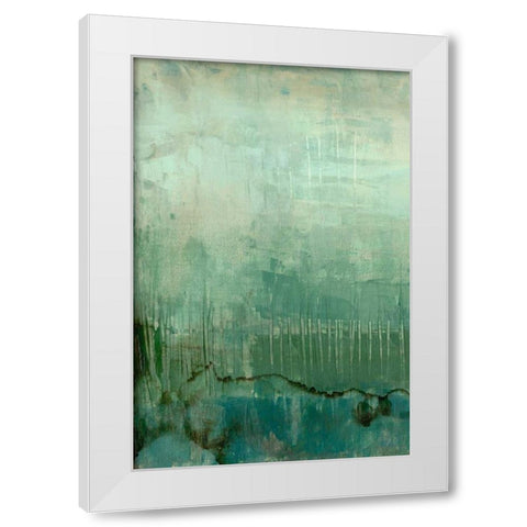 Emerald Sky I White Modern Wood Framed Art Print by Goldberger, Jennifer