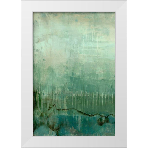 Emerald Sky I White Modern Wood Framed Art Print by Goldberger, Jennifer