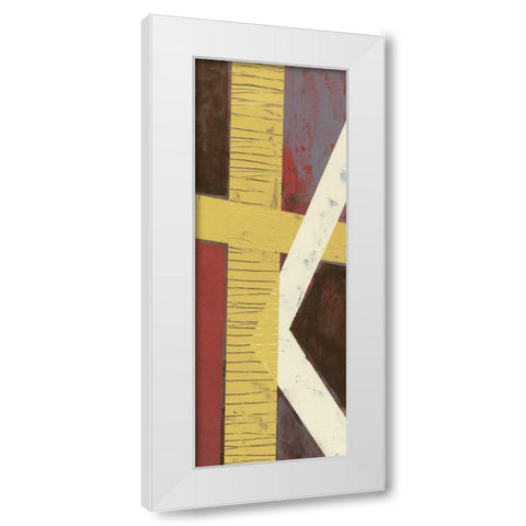 Parallelogram I White Modern Wood Framed Art Print by Goldberger, Jennifer