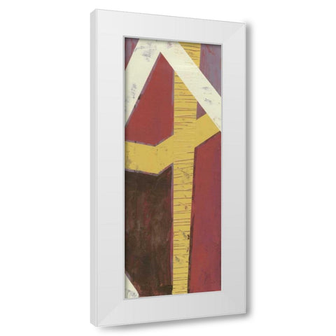 Parallelogram II White Modern Wood Framed Art Print by Goldberger, Jennifer