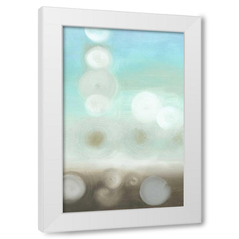 Dewdrops II White Modern Wood Framed Art Print by Goldberger, Jennifer