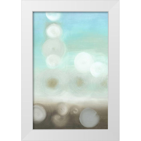 Dewdrops II White Modern Wood Framed Art Print by Goldberger, Jennifer