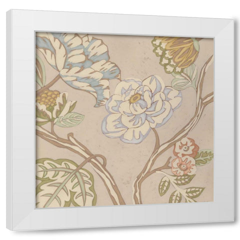 Organza Chintz III White Modern Wood Framed Art Print by Zarris, Chariklia