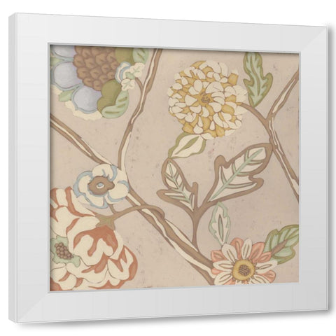 Organza Chintz IV White Modern Wood Framed Art Print by Zarris, Chariklia