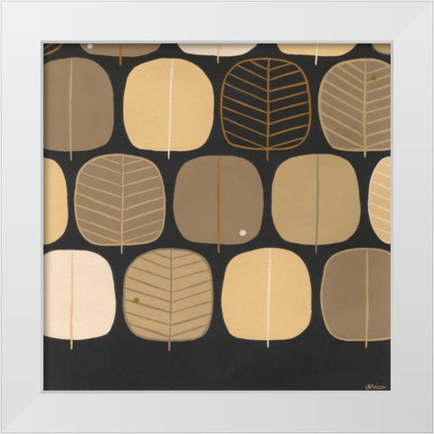 Woodland Motif IV White Modern Wood Framed Art Print by Vess, June Erica