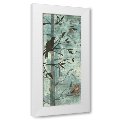 Whimsical Silhouette I White Modern Wood Framed Art Print by Goldberger, Jennifer