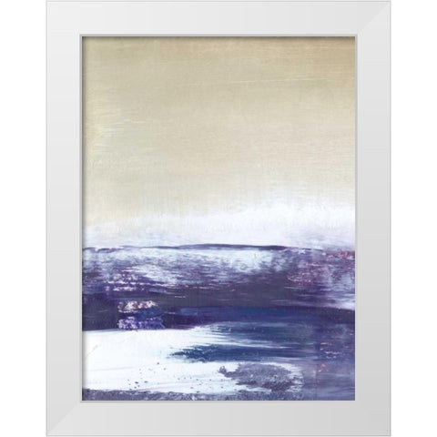 Amethyst Sea I White Modern Wood Framed Art Print by Gordon, Sharon