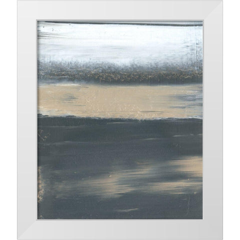 Glide I White Modern Wood Framed Art Print by Gordon, Sharon