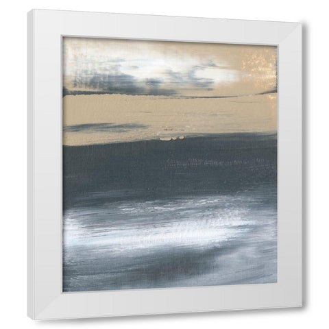 Glide II White Modern Wood Framed Art Print by Gordon, Sharon