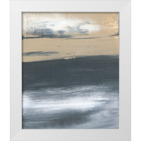 Glide II White Modern Wood Framed Art Print by Gordon, Sharon