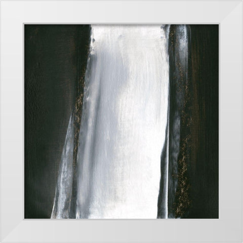 Glide VI White Modern Wood Framed Art Print by Gordon, Sharon