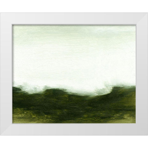 Verdant I White Modern Wood Framed Art Print by Gordon, Sharon