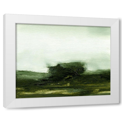 Verdant II White Modern Wood Framed Art Print by Gordon, Sharon