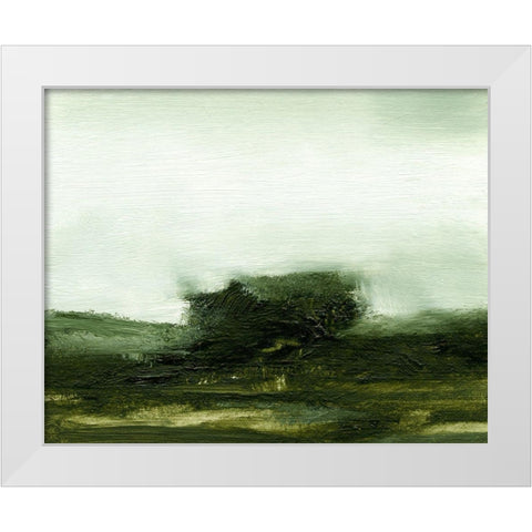 Verdant II White Modern Wood Framed Art Print by Gordon, Sharon