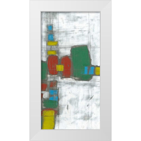 Building Blocks II White Modern Wood Framed Art Print by Goldberger, Jennifer